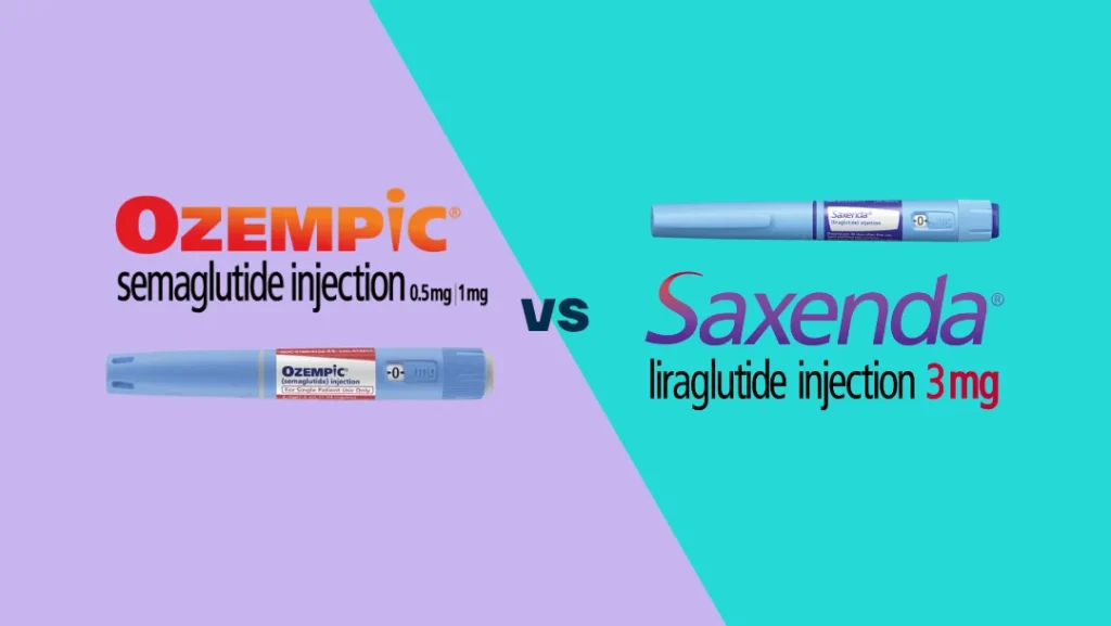 Ozempic vs Saxenda grafika – fogyás inzulinnal magyarázat